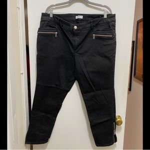 NWOT LOFT modern skinny black jeans